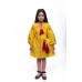 Embroidered dress for girl "Adriana" amber